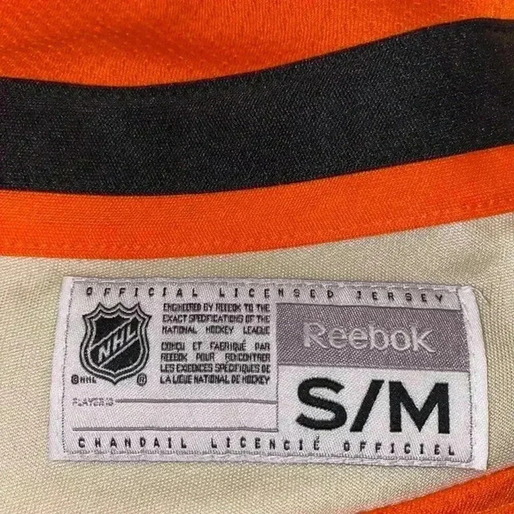 NHL PHILADELPHIA FLYERS ICE HOCKEY JERSEY REEBOK Youth S/M GIROUX #28 Size SM - Picture 4 of 4
